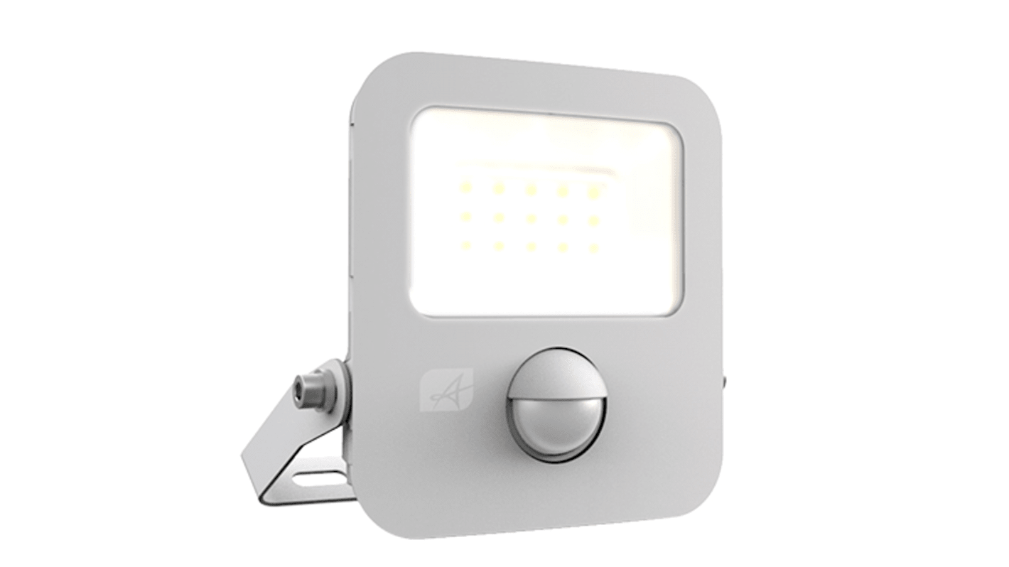 Ansell Lighting Zion, Security Floodlight, 10 W, 843 lm, IP65 PIR, 230 V ac