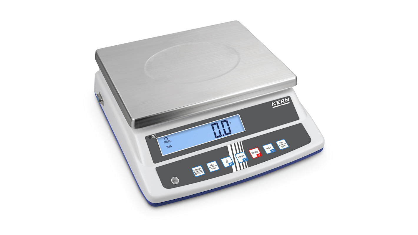 Balance de table Kern FCD 6K-3, max. 6kg, résolution 10 g, Etalonné RS