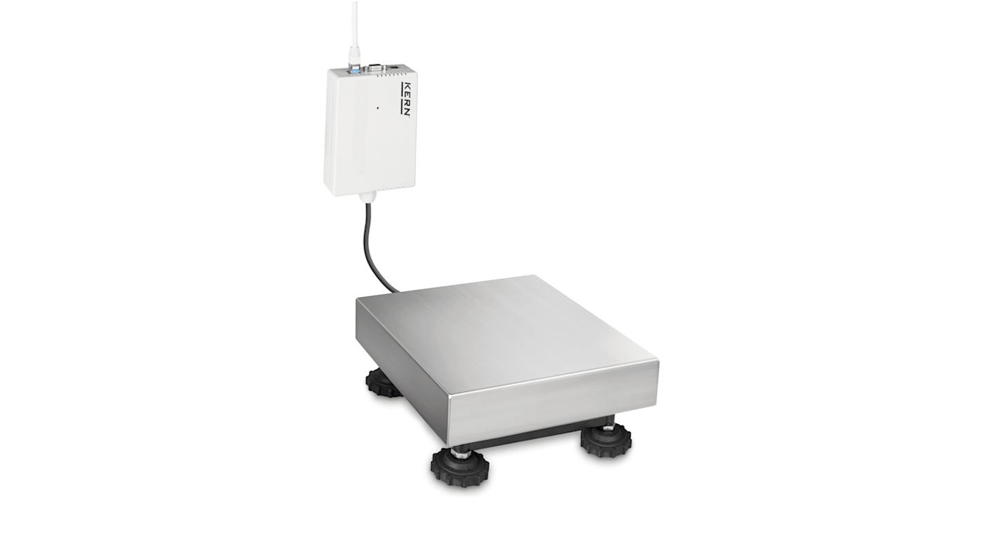 Balanza Kern KGP 100K-3L, calibrado RS, de 150kg, resolución 50 g, 500 x 600 x 142mm, conteo de piezas, RS232, USB