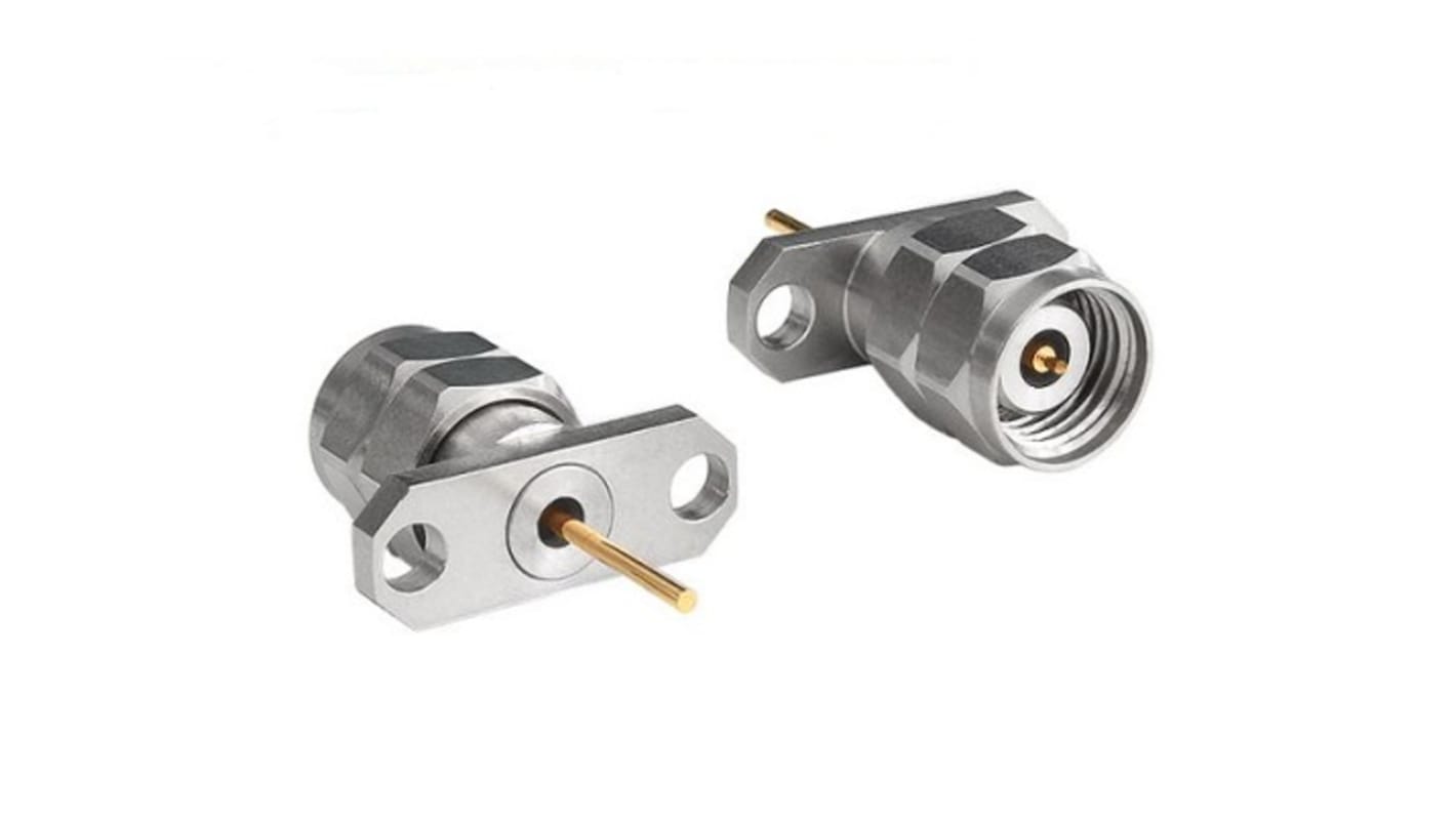 Conector coaxial Bulgin RF292A2PEGDK, Macho/Hembra, Recto, Montaje de Reborde, Terminación de Enchufable