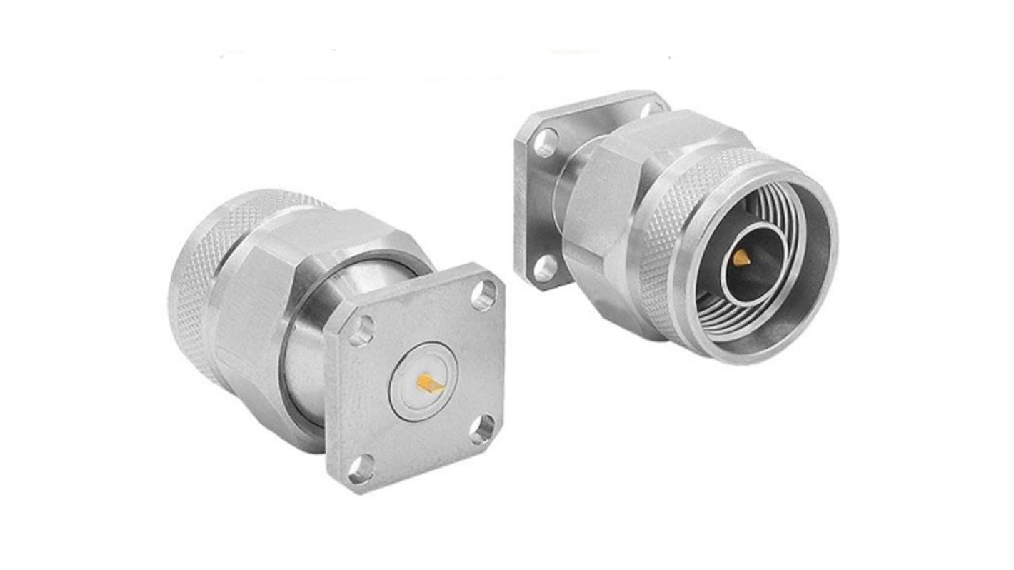 Bulgin, Plug Flange Mount Circular Coaxial Connector, Plug In Termination, Straight Body