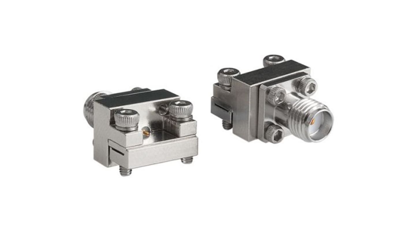 Bulgin Male/Female End Launch Circular Coaxial Connector, Jack Screw Termination, Straight Body