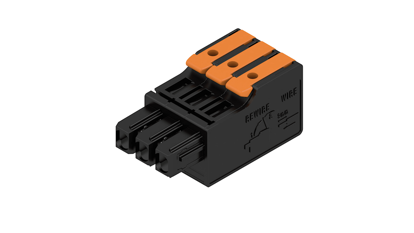 Weidmuller Female PCB Connector Housing, 5mm Pitch, 3 Way, 1 Row