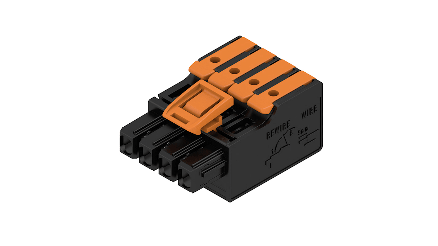 Weidmuller Female PCB Connector Housing, 5mm Pitch, 4 Way, 1 Row