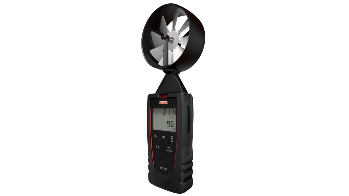 KIMO Rotary Vane Anemometer, 35m/s Max, Measures Air Flow, Air Velocity