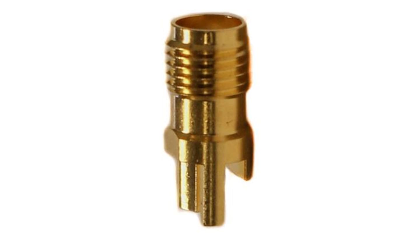 Mueller Electric, jack Edge Mount SMA Connector, 50Ω, Solder Termination, Straight Body