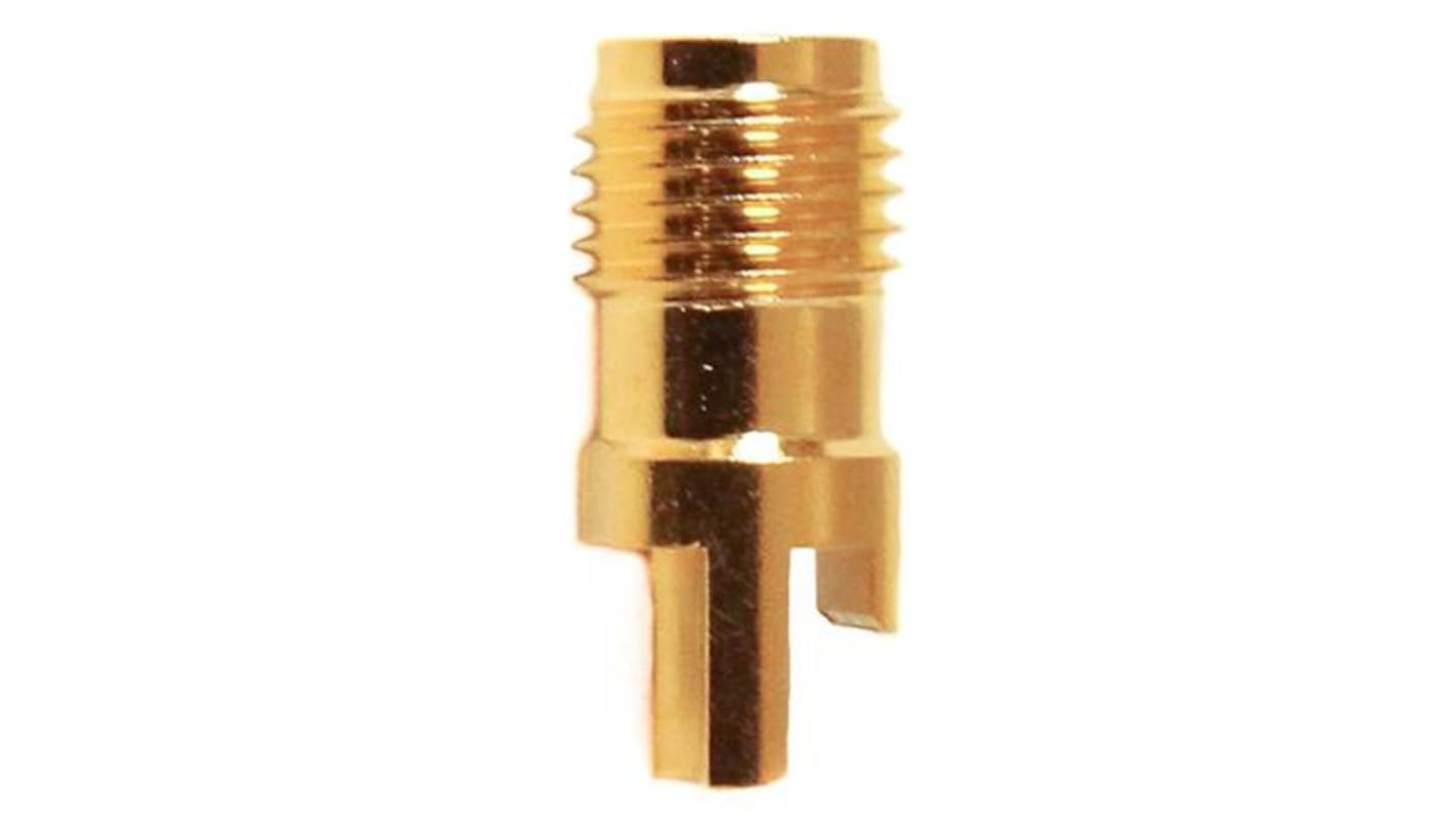 Mueller Electric, Jack Edge Mount SMA Connector, 50Ω, Solder Termination, Straight Body