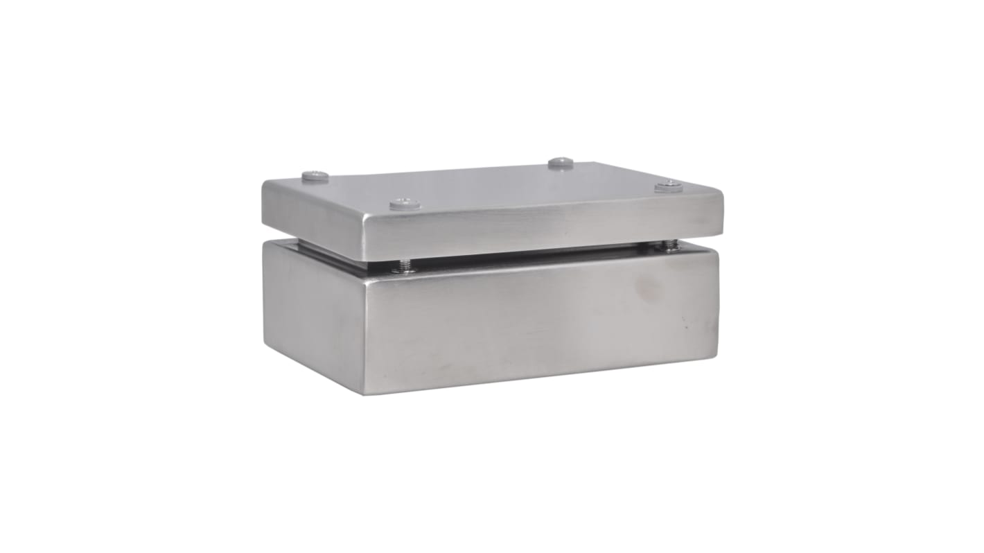 RS PRO 304 Stainless Steel Enclosure, IP66, 150 mm x 100 mm x 61mm