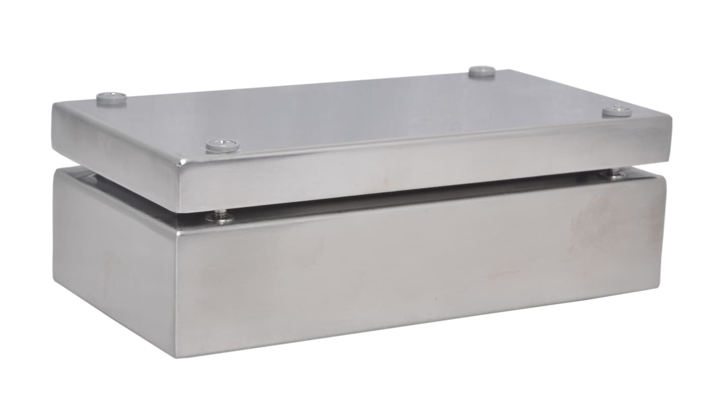 RS PRO 304 Stainless Steel Enclosure, IP66, 200 mm x 100 mm x 61mm