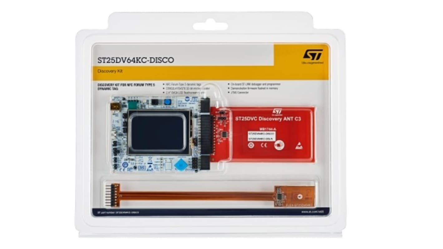 STMicroelectronics 天线设计评估测试板 评估板, RFID, 13.56MHz, 用于ST25DV64KC