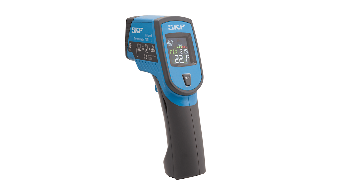 SKF TKTL 11 Infrared Thermometer, -60°C Min, +625°C Max, 2 °C Accuracy, °C and °F Measurements