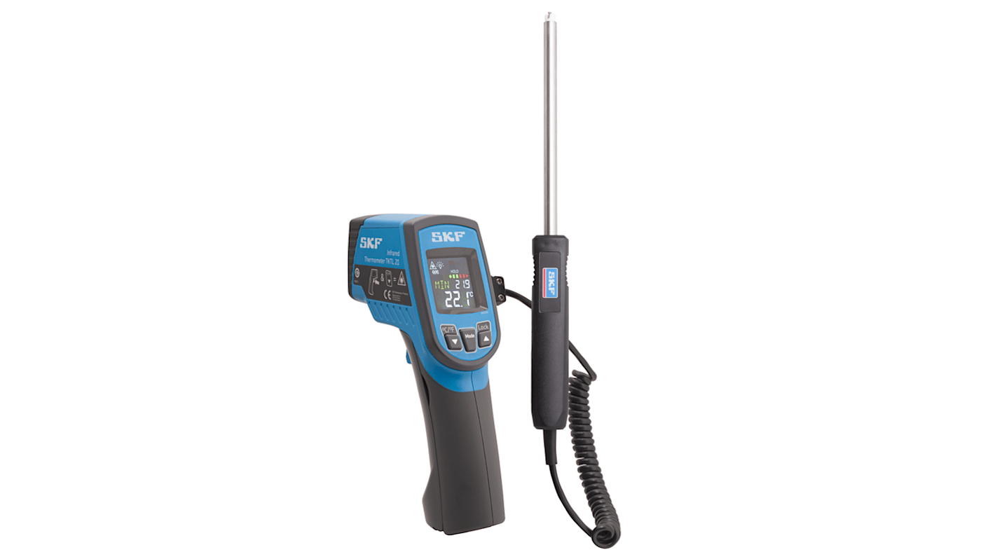 SKF TKTL 21 Infrared Thermometer, -64°C Min, 2 °C Accuracy, °C and °F Measurements