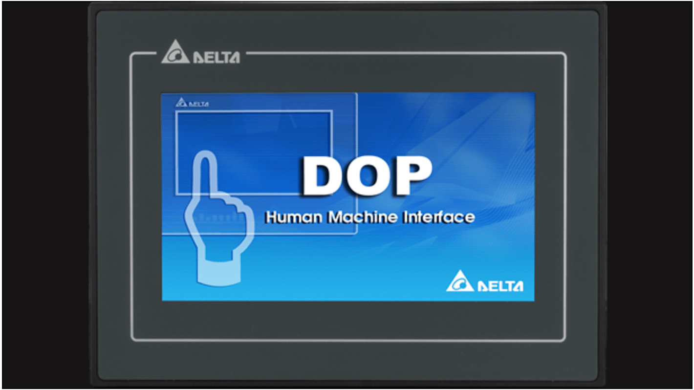 Delta Electronics DOP Series HMI Touch Screen HMI - 7 in, TFT LCD Display, 800 x 480