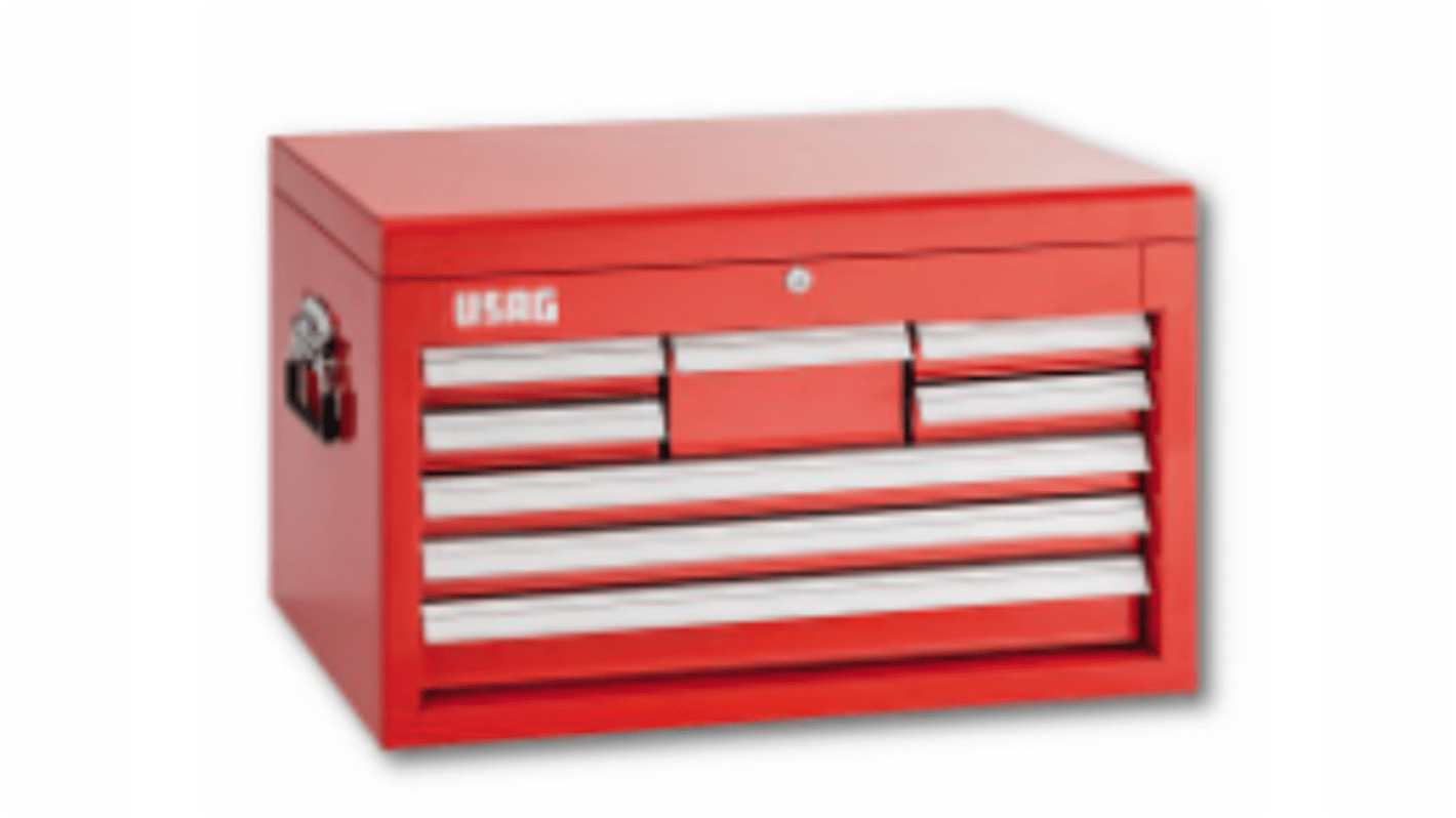 Cassettiera per utensili Usag serie 531 D in Acciaio, 8 cassetti, 700x335x435mm