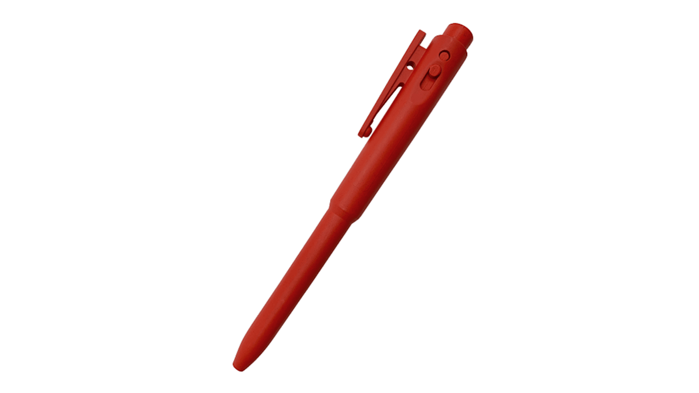 BS Teasdale Red Ball Point Pen