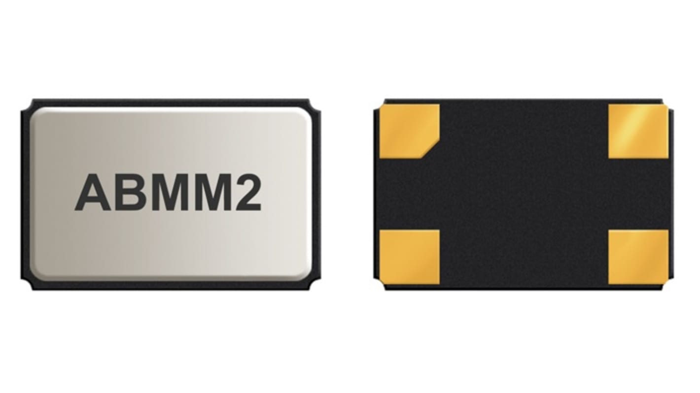 Abracon 25MHz Crystal Unit SMD 4-Pin 6 x 3.5 x 1.2mm