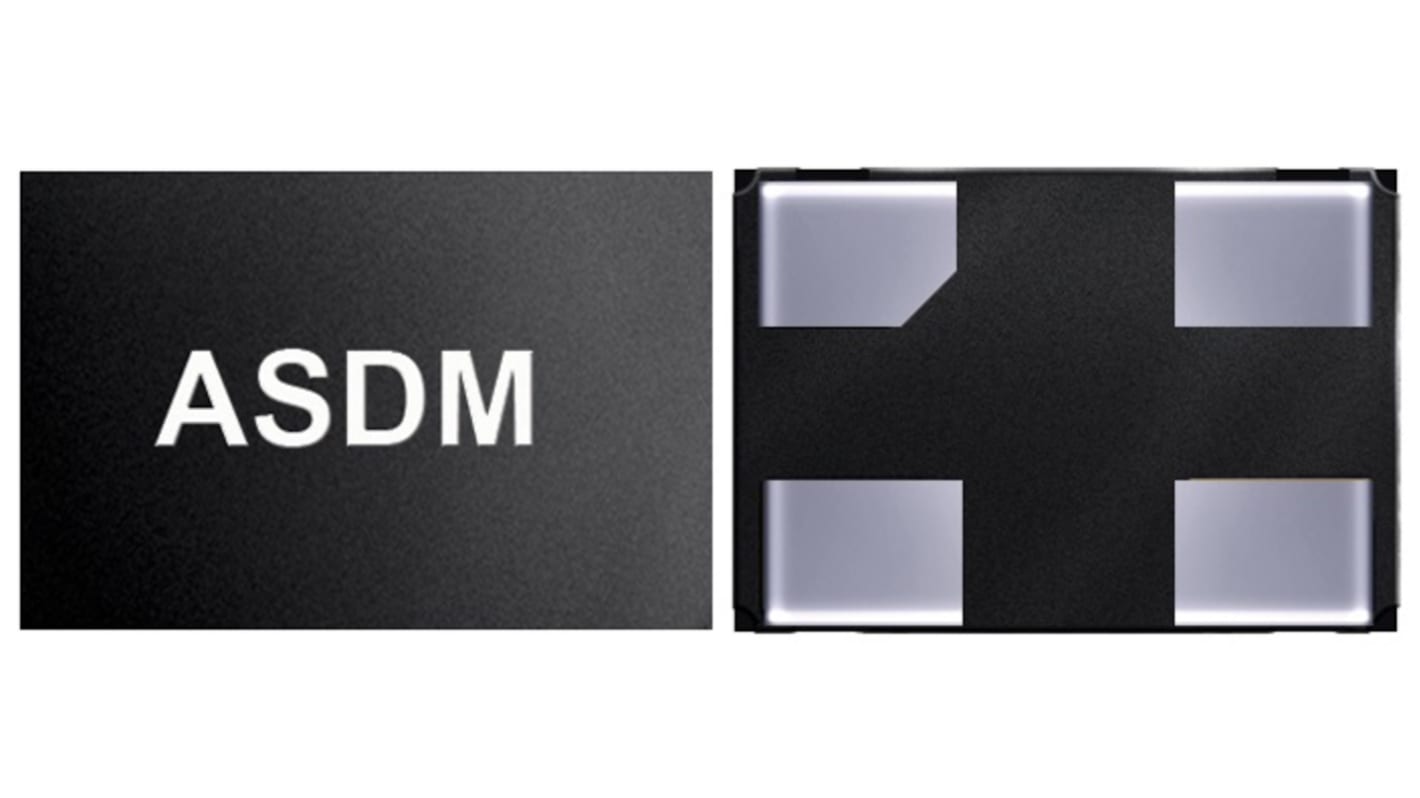 Abracon 25MHz Clock Oscillator MEMS Oscillator, 4-Pin SMD, ASDM1-25.000MHZ-LC-T