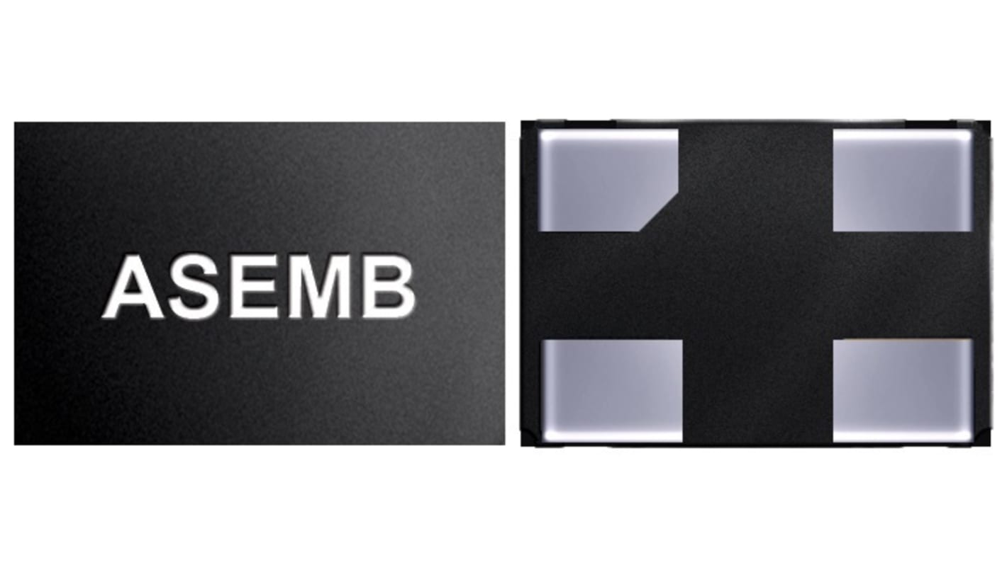 Abracon 50MHz Clock Oscillator MEMS Oscillator, 4-Pin QFN, ASEMB-50.000MHZ-XY-T