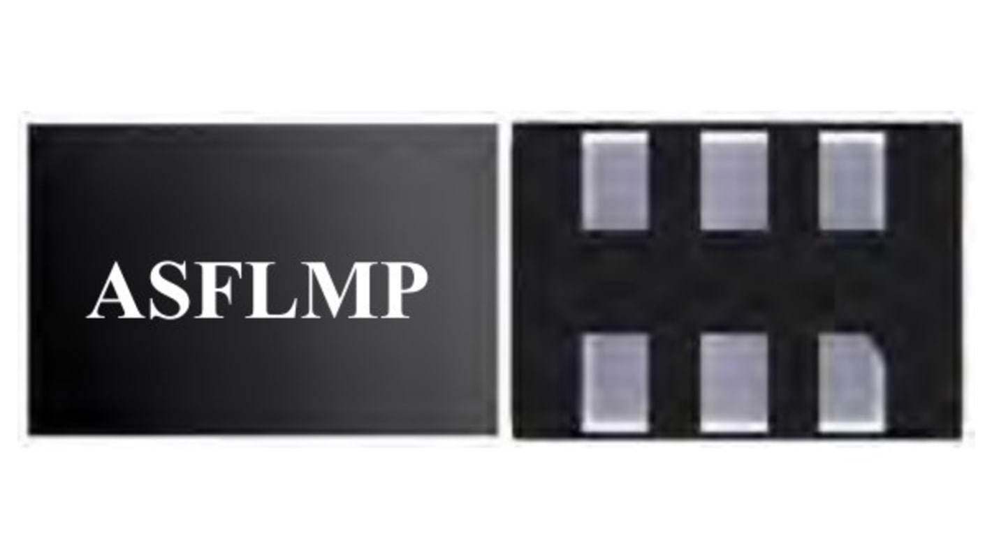 Oscillatore MEMS ASFLMPLV-100.000MHZ-LR-T, 100MHz, QFN, 6 Pin