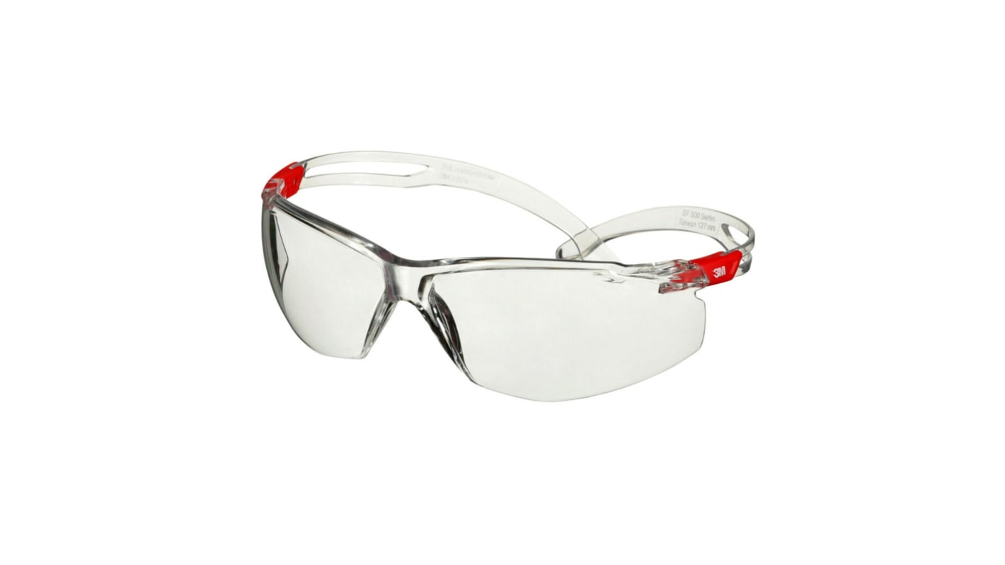 3M SecureFit500 Anti-Mist UV Safety Glasses, Clear PC Lens