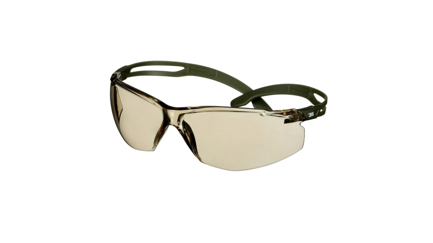 3M SecureFit 500 Anti-Mist Safety Glasses, Brown PC Lens