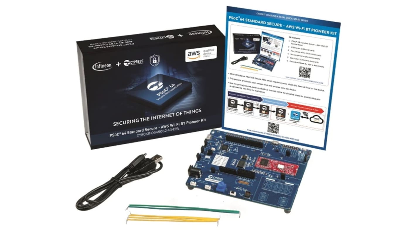 Infineon PSoC 64 Standard Secure – AWS Wi-Fi BT Pioneer Board PSoC 64 MCU Bluetooth Evaluation Board for Arduino