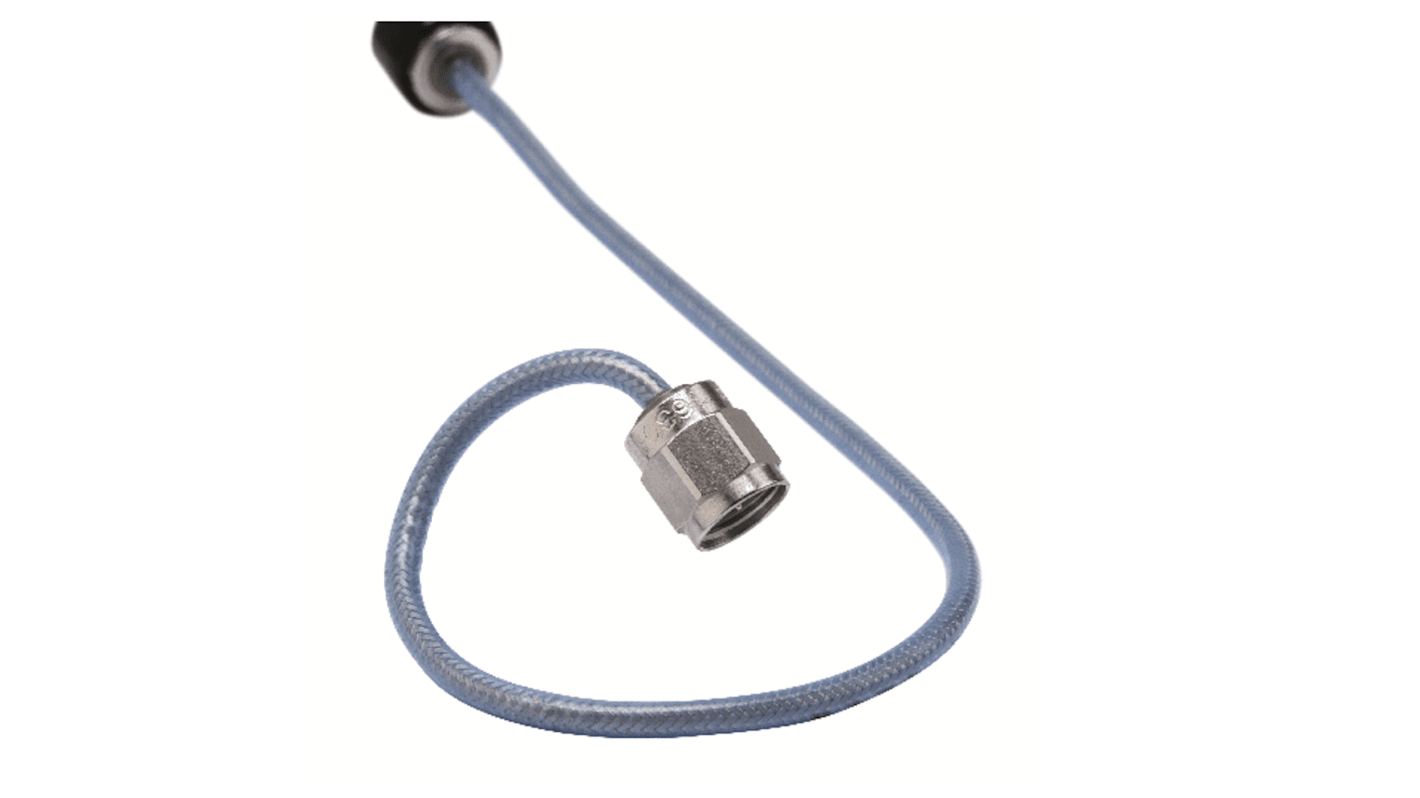 Huber+Suhner Minibend Series Male SMA to Male SMA Coaxial Cable, 16in, Terminated