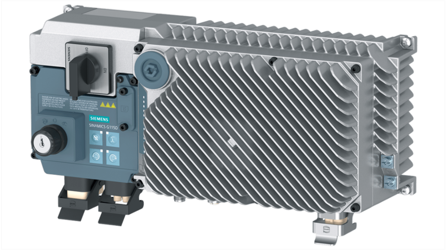Siemens Converter, 1.1 kW, 3 Phase, 380 → 480 V, 3.1 A, SINAMICS G115D Series