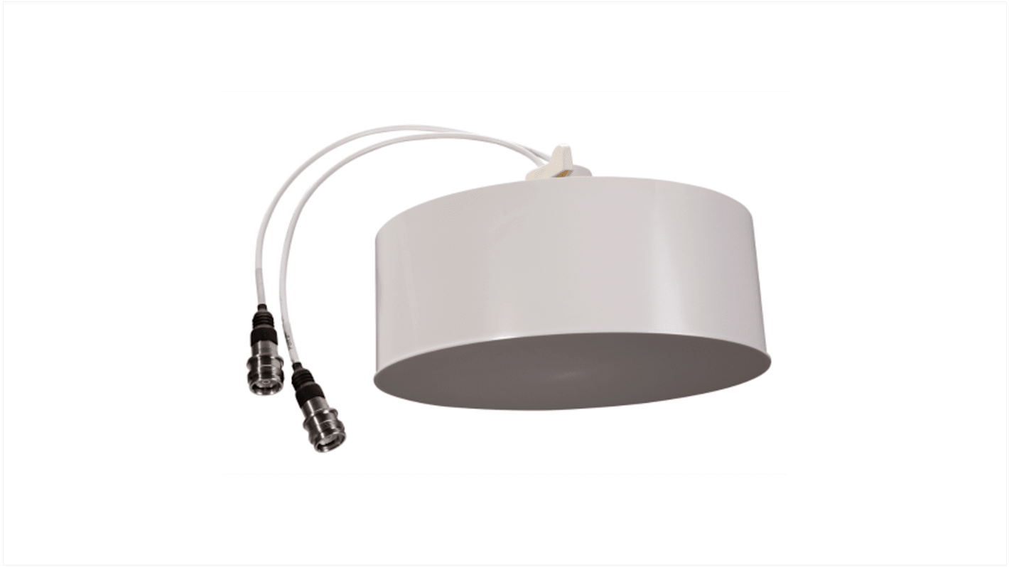 Omnidirezionale Antenna multibanda Huber+Suhner 1399.31.0010 Foro passante/bullonato Rotonda, Esterno Jack femmina