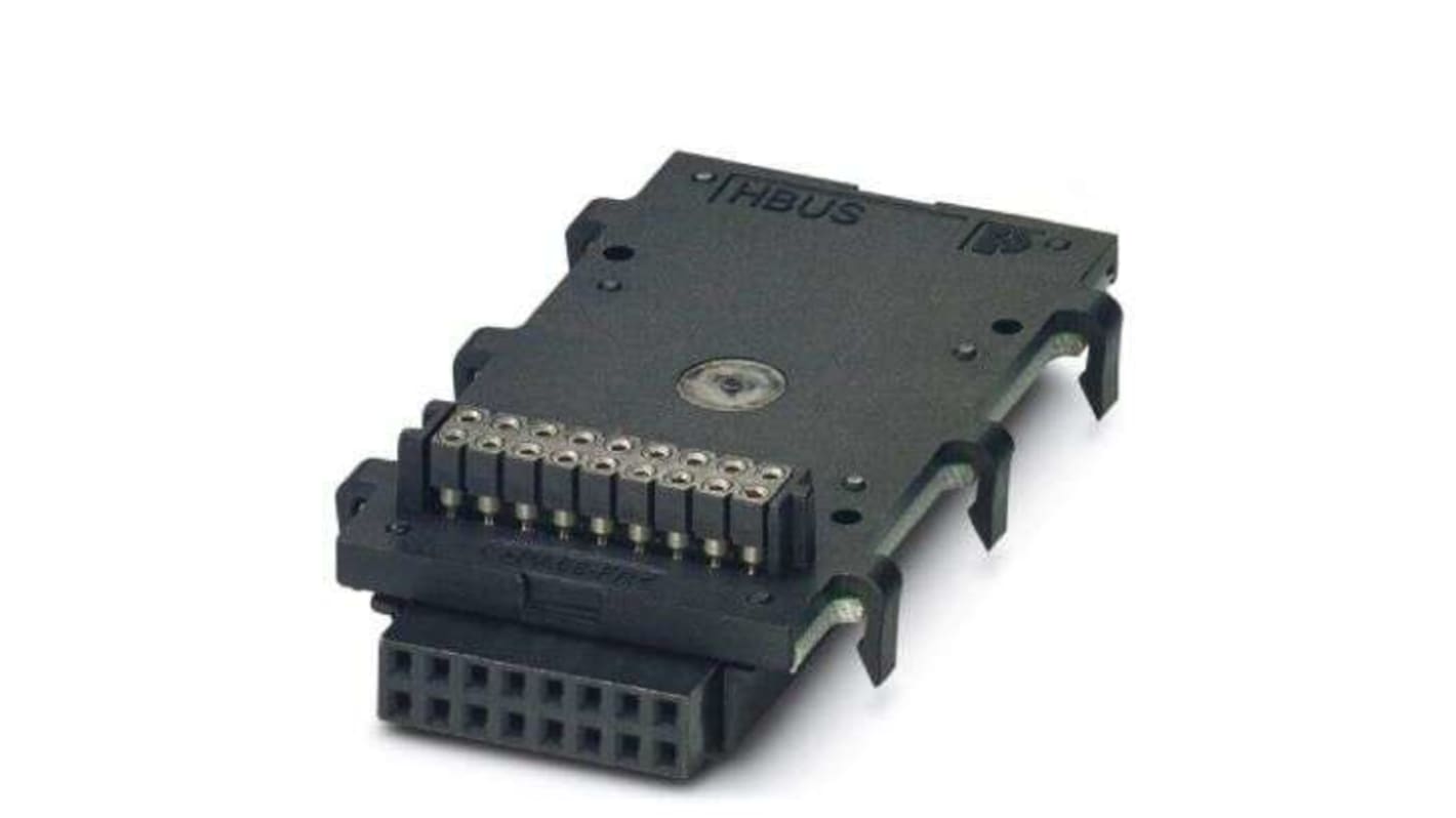 Phoenix Contact 6-16P-1S BK, HBUS 53 Series DIN Rail Connector for Use with BC Modular Electronics Housings