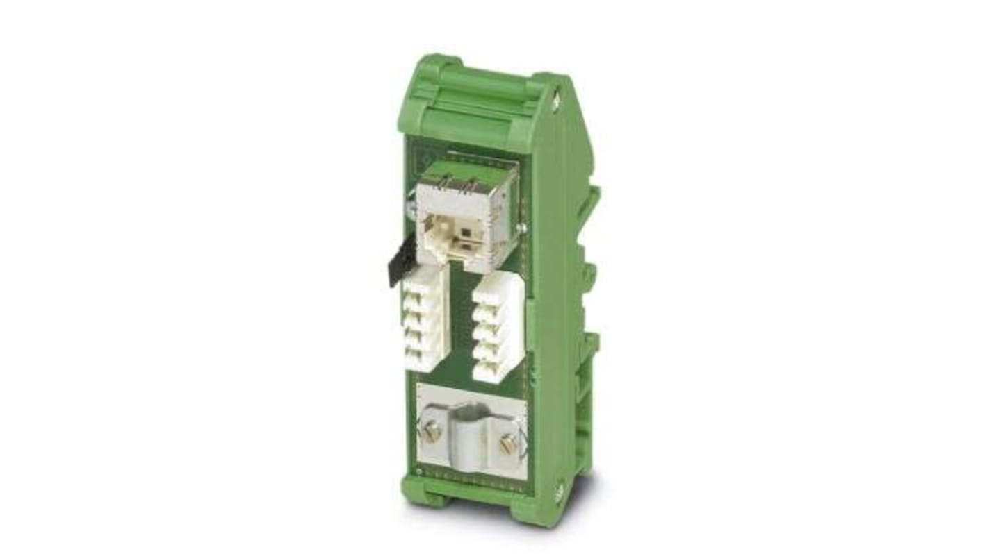 Panel krosowniczy, FL-PP-RJ45-LSA, Cat5e, 1 portów, RJ45, 90mm, Zielony