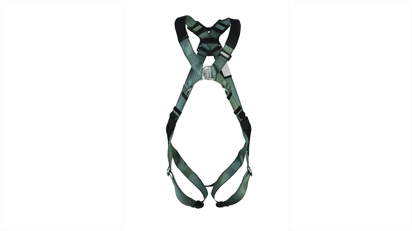 MSA Safety 10205850 Front, Rear Attachment Safety Harness, M/L