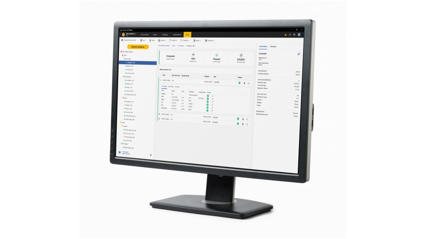 Fluke PAT-Prüfsoftware FLK-TRUTEST-ADV-M10 für Fluke- und Beha-Amprobe-Instrumente