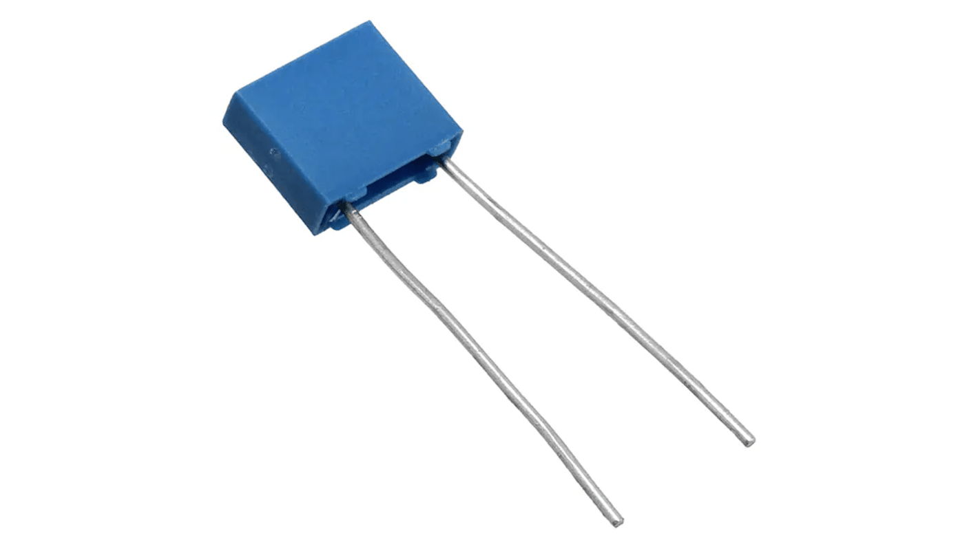 Condensador de poliéster (PET) EPCOS, 3.3nF, ±10%, 63V dc, Montaje en orificio pasante