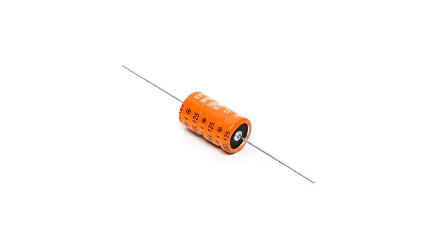 EPCOS 1000μF Aluminium Electrolytic Capacitor 35V dc, Axial, Through Hole - B41690A7108Q001