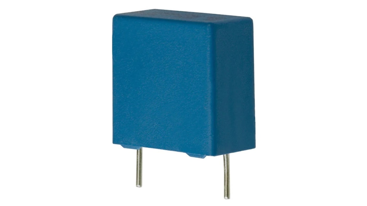 Condensador de película de polipropileno EPCOS, 4.7nF, ±20%, 500V dc, Montaje en orificio pasante