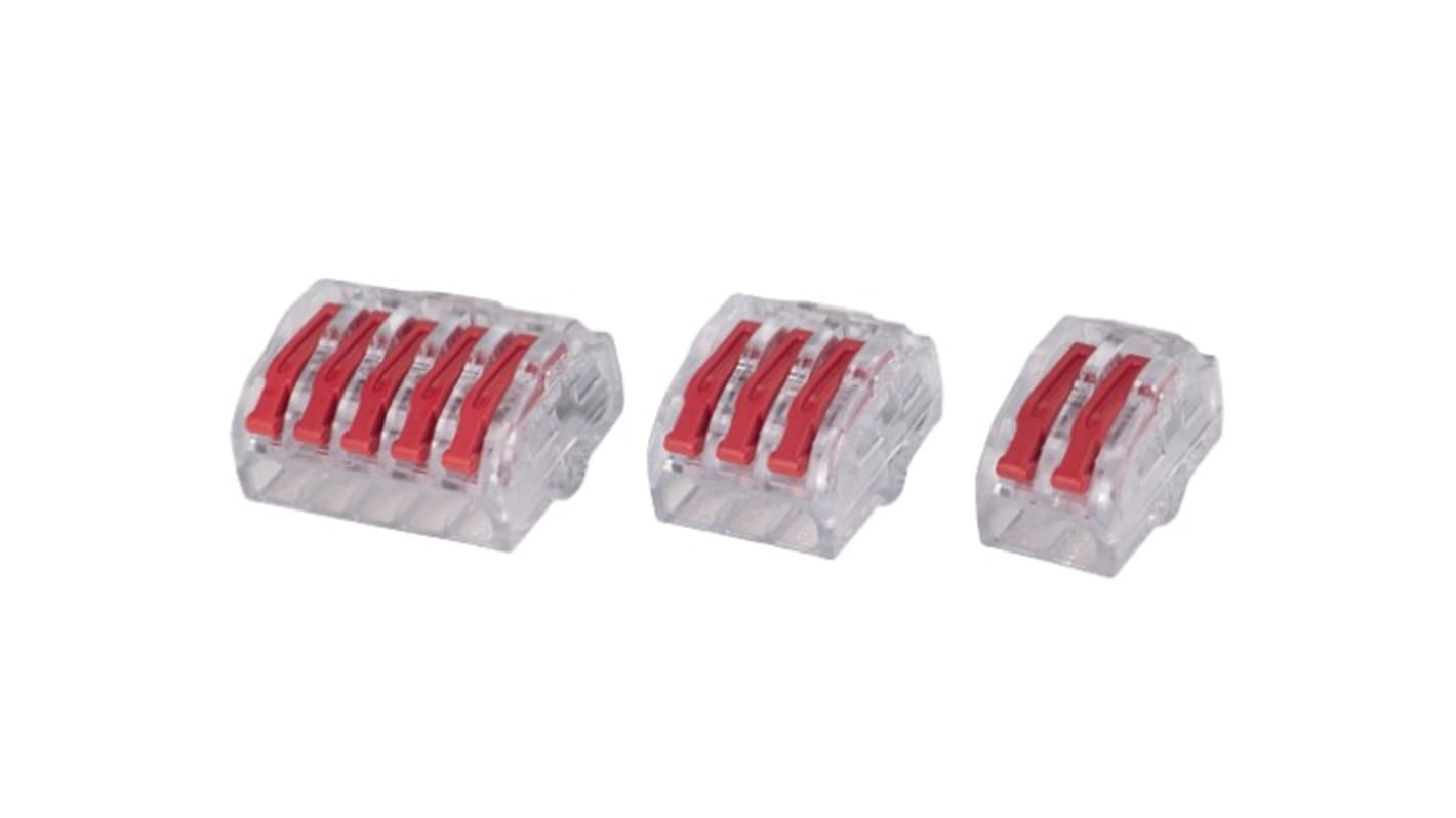HellermannTyton 电线接头连接器, 24 → 12AWG线规, 3路, 17mm总长