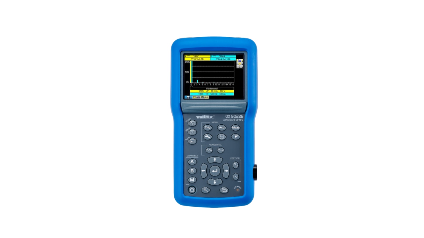Oscilloscopio Portatile Metrix, 2 ch. analogici, 20MHz, Cert. LAT