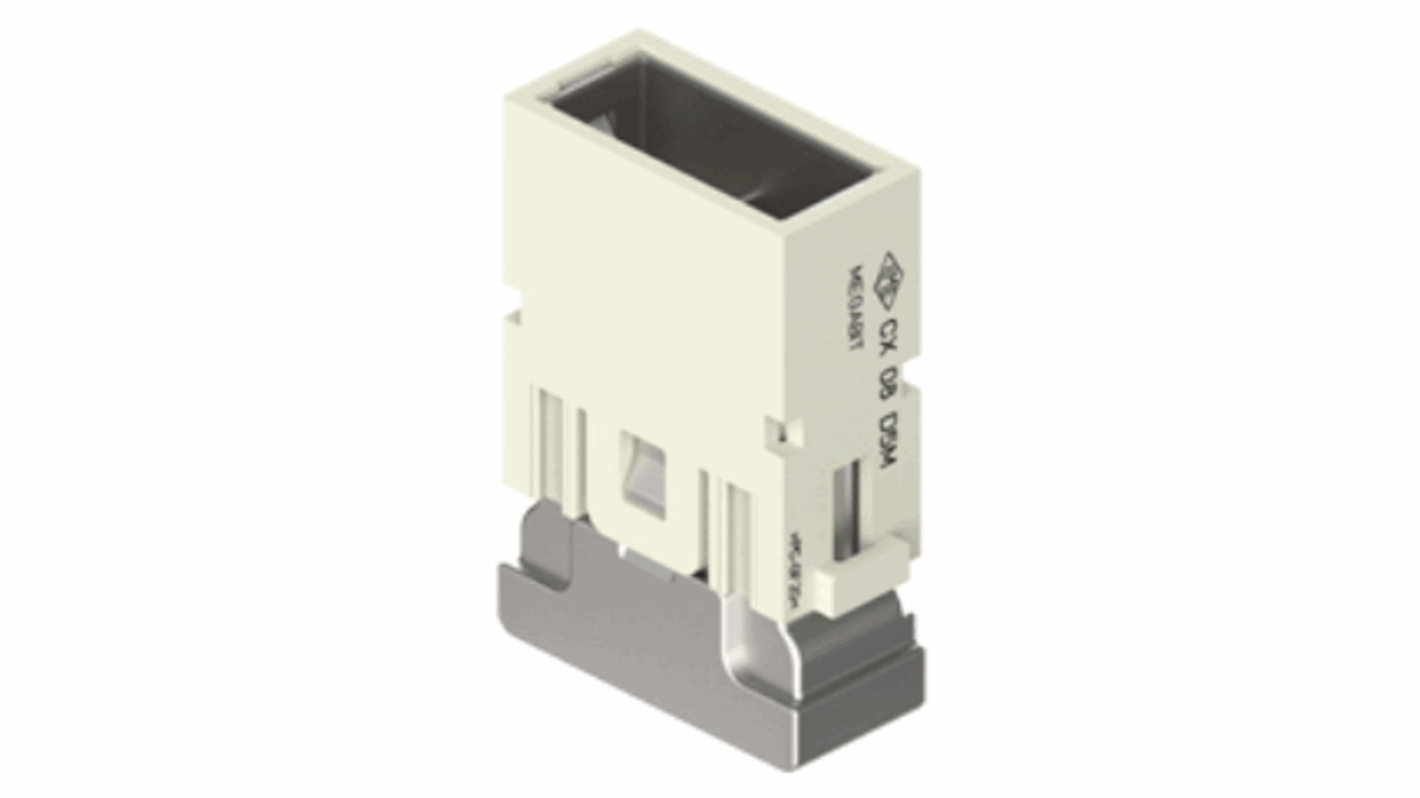 Insert modulaire avec connexion à sertir ILME série MIXO, 8 contacts , 10A, Mâle