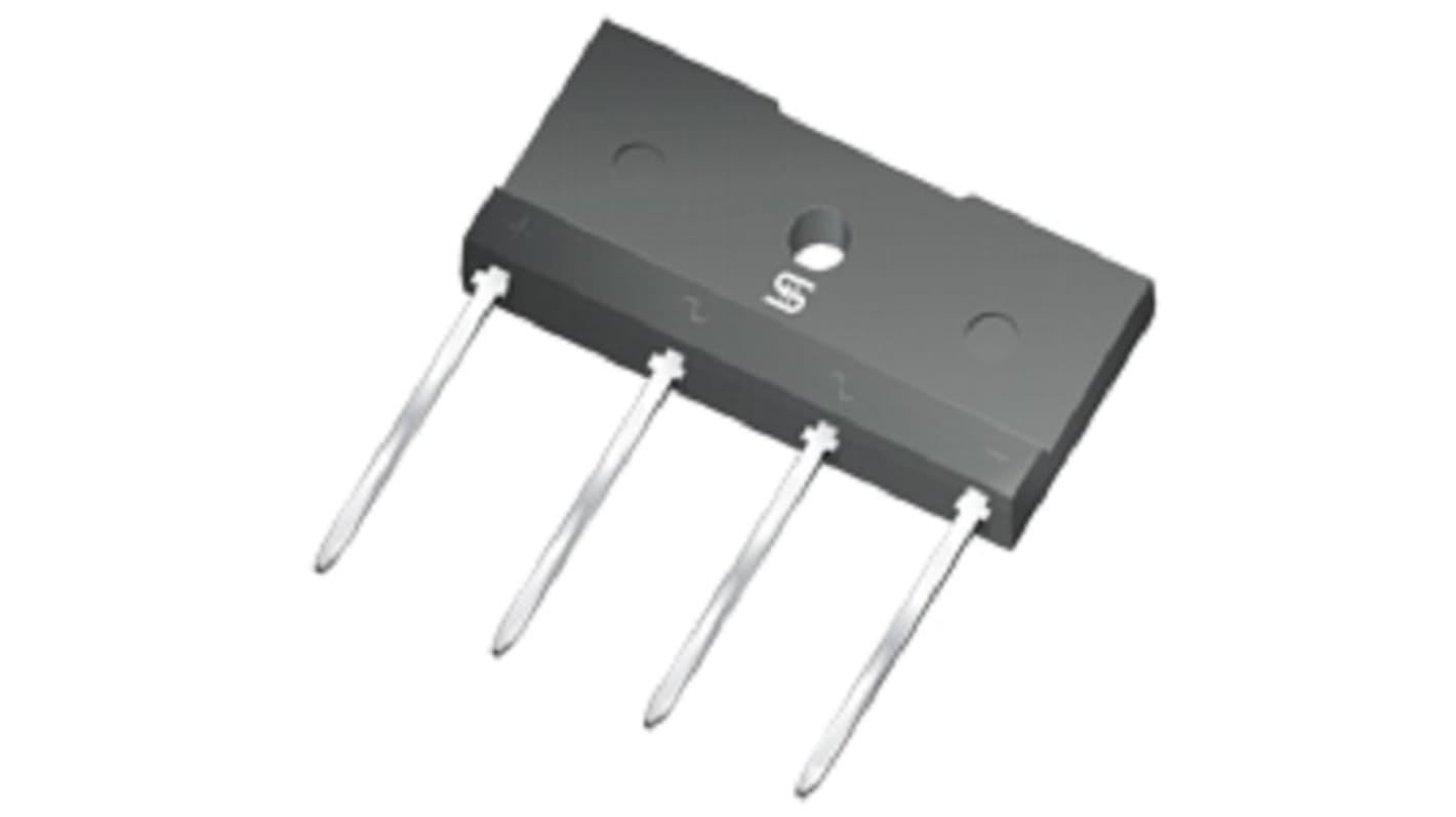 Rectificador en puente, T10JA06G-K, Monofásico, 10A 800V, TS-6PL Cuádruple