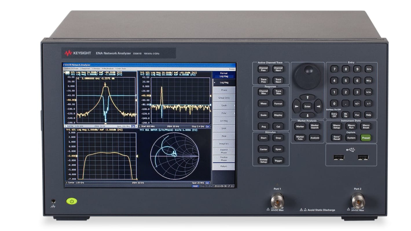 Analizzatore di rete vettoriale Da banco Keysight +, 2 porte, 0.000005 → 500MHz