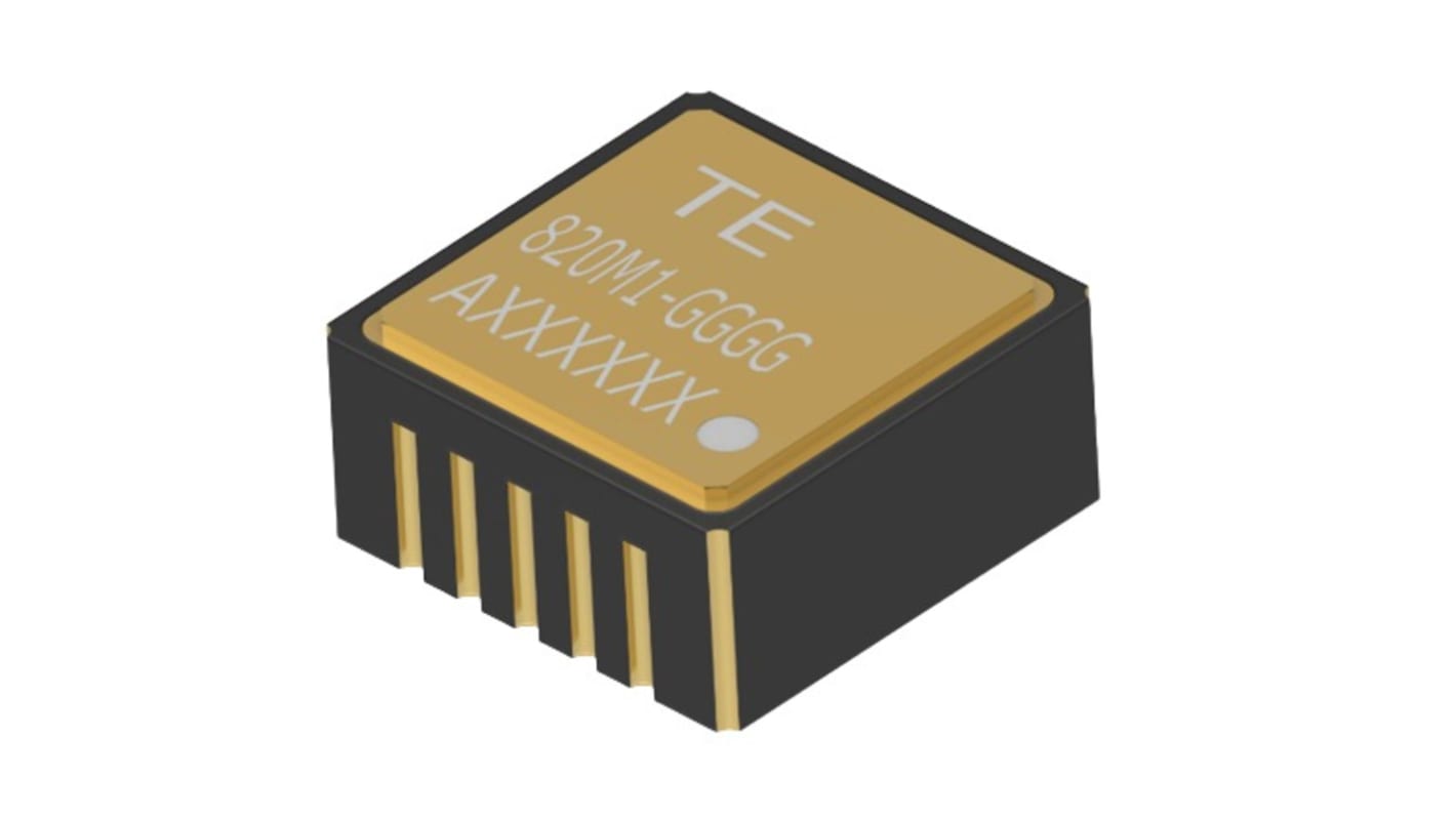 TE Connectivity 数字加速度计芯片, 加速度计, 1轴, 50mV/g, 最高响应10000Hz, 10针, LCC, 贴片安装