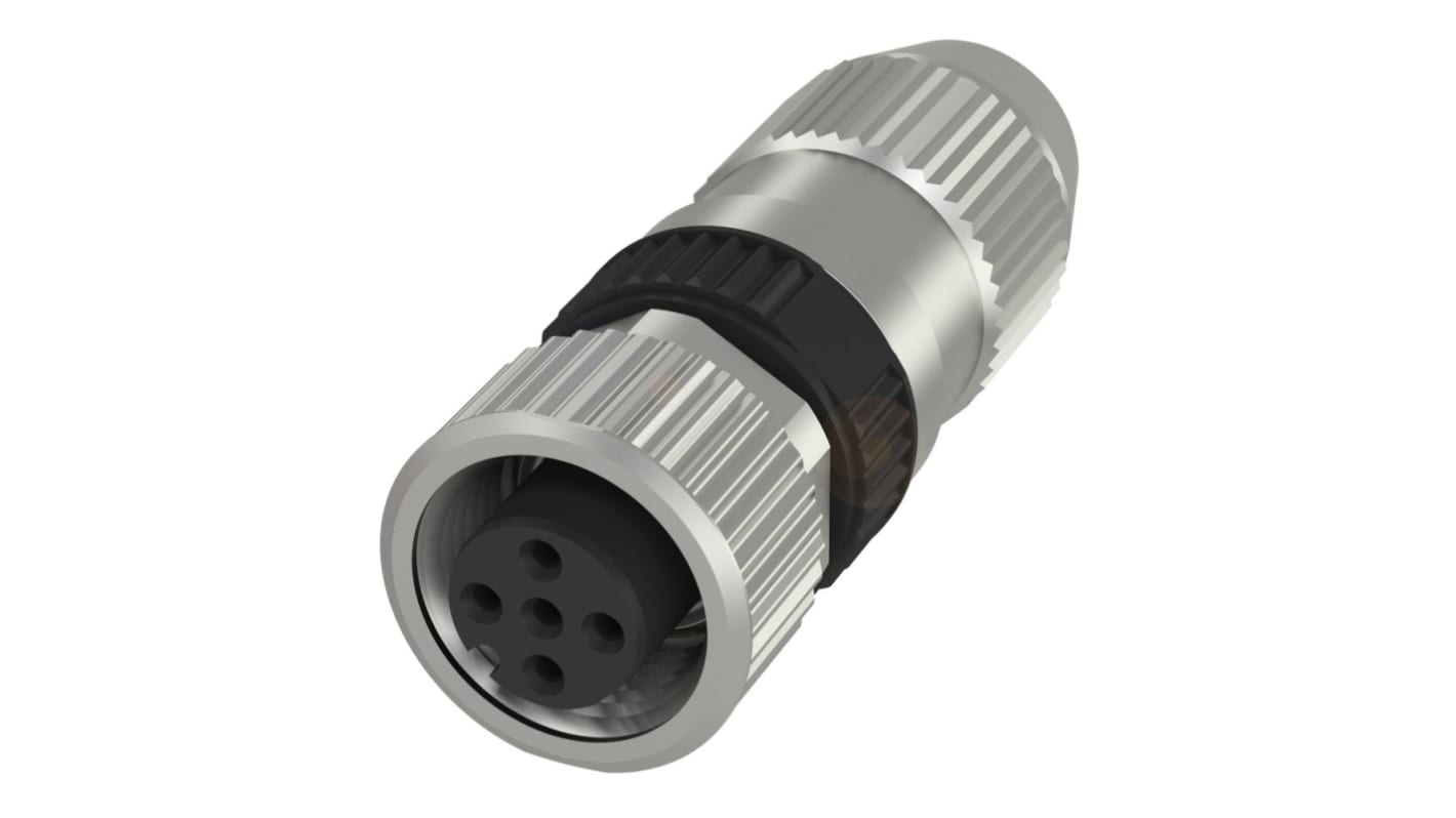 BALLUFF Circular Connector, 4 Contacts, Cable Mount, M12 Connector, Socket, IP67