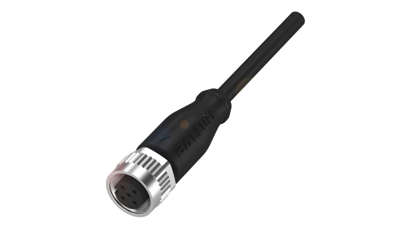 BALLUFF Straight Female M12 to Unterminated Sensor Actuator Cable, 10m