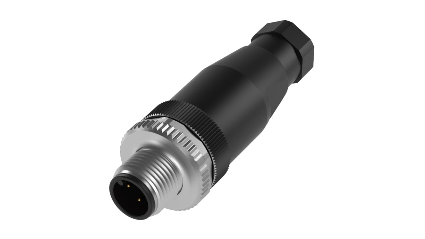 BALLUFF Circular Connector, 5 Contacts, Cable Mount, M12 Connector, Plug, IP67