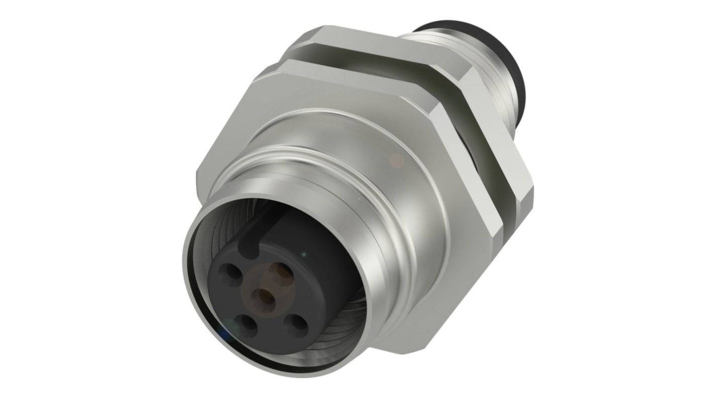 BALLUFF Circular Connector, 2 Contacts, Bulkhead Mount, M12 Connector, Plug and Socket, IP67