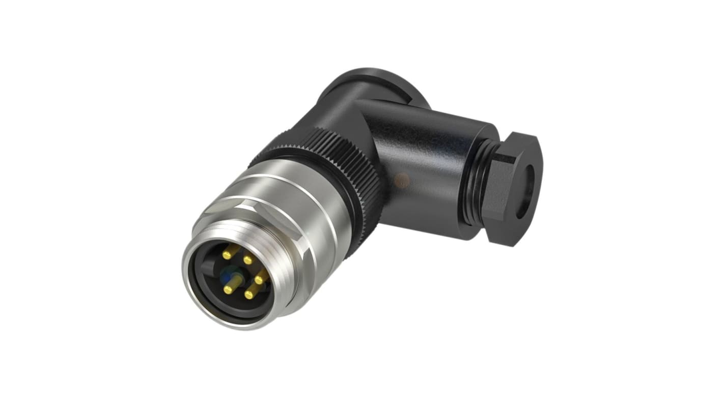 BALLUFF Circular Connector, 5 Contacts, Cable Mount, 7/8 Connector, Plug, IP67