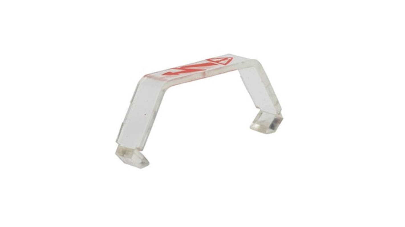 RS PRO Clear Cover for Use with Feed Through Terminal Blocks, Two Levels, 10 AWG