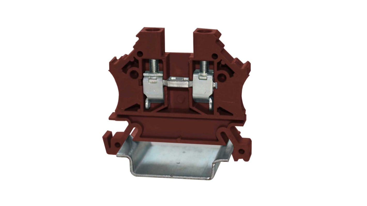 RS PRO Brown, Single-Level, Cage Clamp Termination