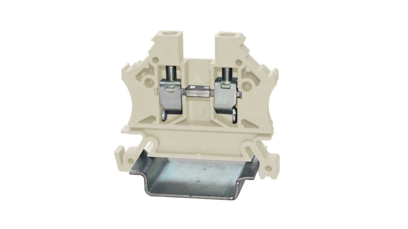 RS PRO White, Single-Level, Cage Clamp Termination